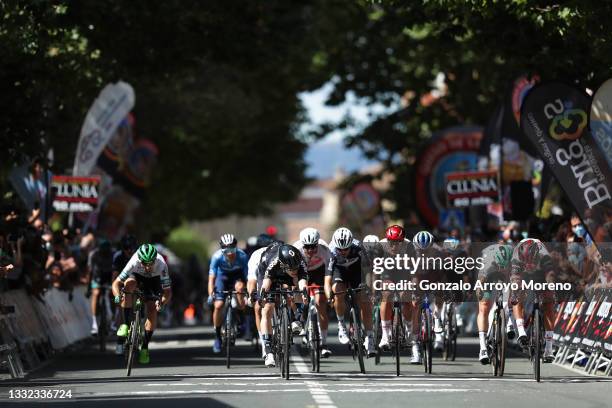 Jon Aberasturi Izaga of Spain and Team Caja Rural-Seguros RGA, Alberto Dainese of Italy and Team DSM, Marc Sarreau of France and AG2R Citröen Team,...