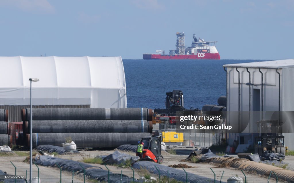 Nord Stream 2 Gas Pipeline Construction Continues