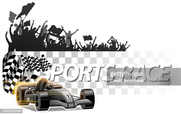 burning racing message - race start lights stock illustrations