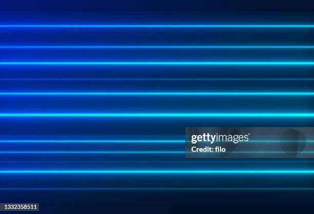 blue neon glow lines background - lazer stock illustrations