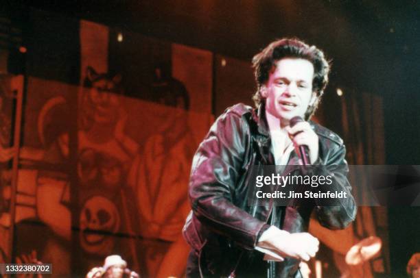 John Cougar Mellencamp performs at the Target Center in Minneapolis, Minnesota on March 8, 1992.