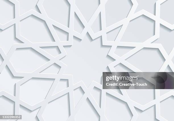 stockillustraties, clipart, cartoons en iconen met islamic white textured backgrounds - ottoman empire