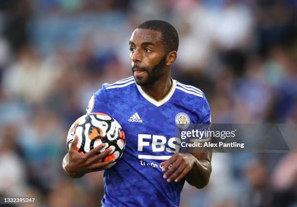 Ricardo Pereira of Leicester City during a Pre Season Friendly match between Leicester City and Villarreal CF at The King Power Stadium on August 04,...