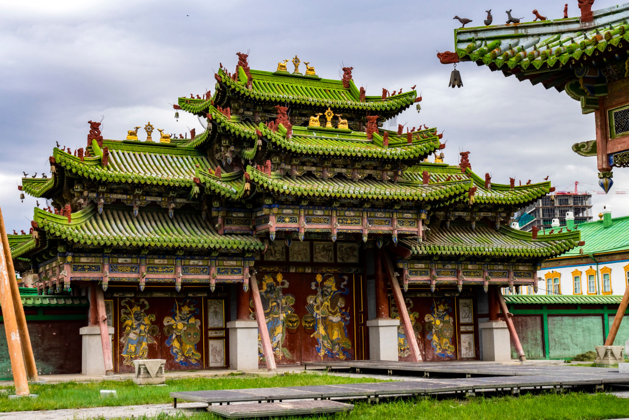Nice temple in capital Ulan Bator Mongolia Nice temple in capital Ulan Bator Mongolia