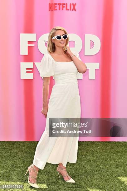 Paris Hilton attends the Netflix Food Event at The London West Hollywood at Beverly Hills on August 04, 2021 in West Hollywood, California.
