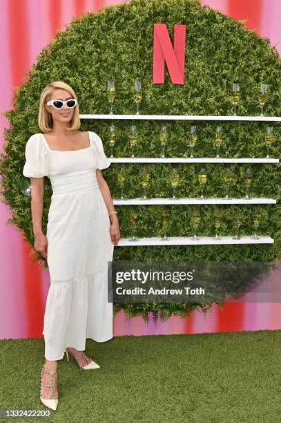 Paris Hilton attends the Netflix Food Event at The London West Hollywood at Beverly Hills on August 04, 2021 in West Hollywood, California.