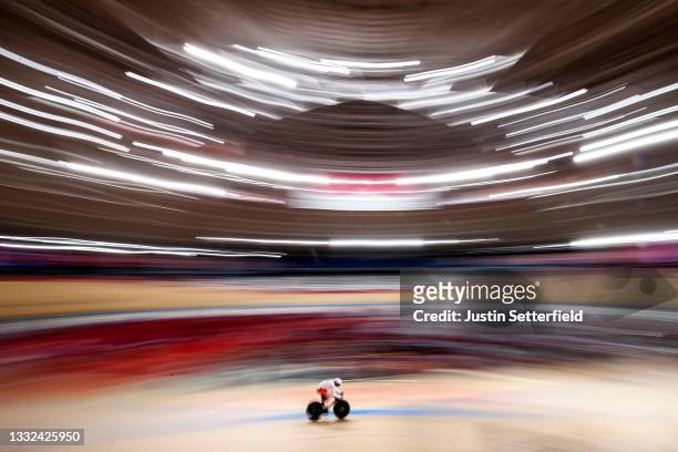 Patryk Rajkowski of Poland in action on day twelve of the Tokyo 2020 Olympic Games at Izu Velodrome on August 04, 2021 in Izu, Japan.