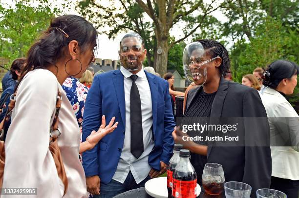 Guests and filmmakers attend the 2021 Bentonville Film Festival opening night red carpet and filmmaker reception on August 04, 2021 in Bentonville,...