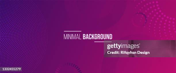 minimal gradient background with circle shape pattern design. can be use for landing page, book cover, brochures, fliers, magazine, any branding, banners, headers, presentation, and wallpaper background - violet background stock illustrations