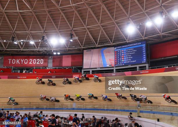 General view of Kenny de Ketele of Team Belgium, Niklas Larsen of Team Denmark, Roger Kluge of Team Germany, Mark Downey of Team Ireland, Elia...