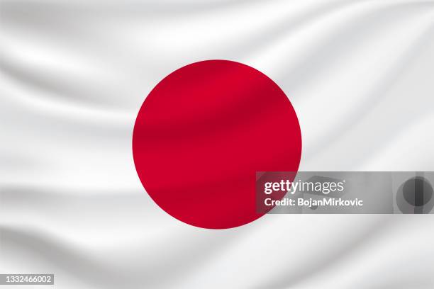 illustrations, cliparts, dessins animés et icônes de drapeau du japon. vecteur - japan