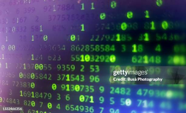 cyber security concept background - numbers stock pictures, royalty-free photos & images