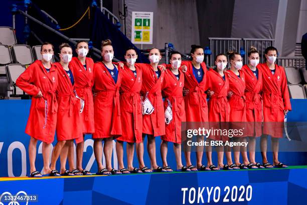 Team ROC, Nadezhda Glyzina of ROC, Evgeniya Ivanova of ROC, Evgeniya Soboleva of ROC, Anna Timofeeva of ROC, Anastasia Simanovich of ROC, Alena...