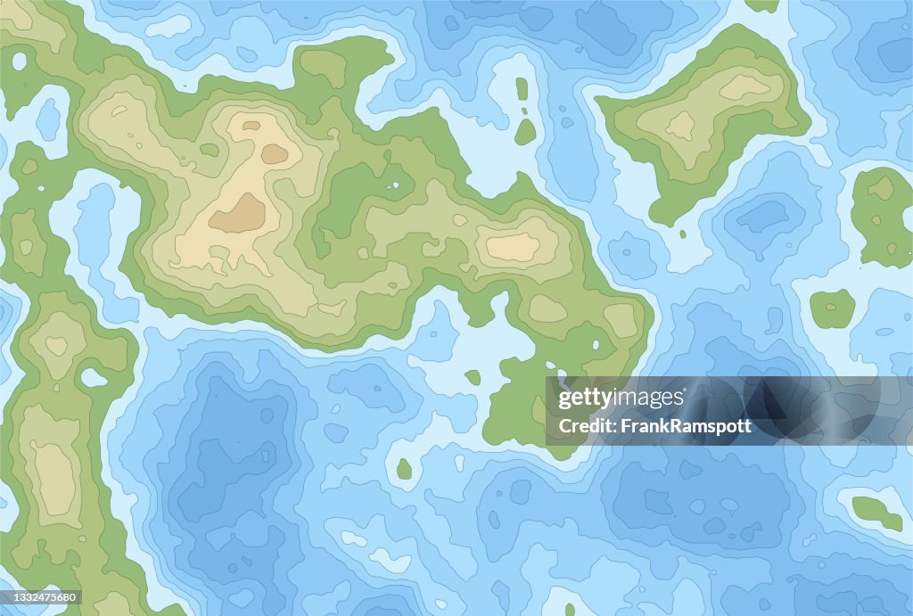 Simple Topographic Map Height Lines 133