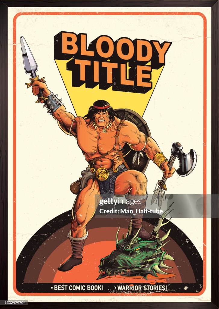 Cartel de guerrero vikingo