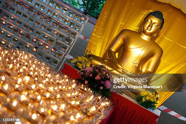 buddha in kuala lumpur - boeddha's verjaardag stockfoto's en -beelden