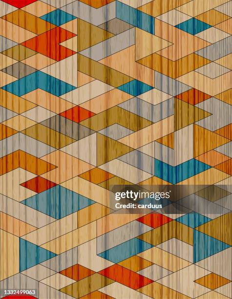 seamless wood textured parquet pattern - flooring samples stock illustrations
