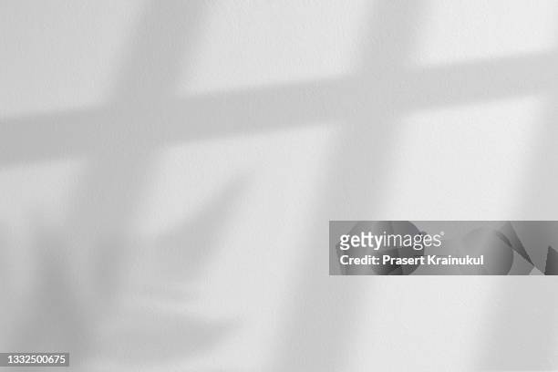 shadow on a white concrete walls. - shadow stock pictures, royalty-free photos & images