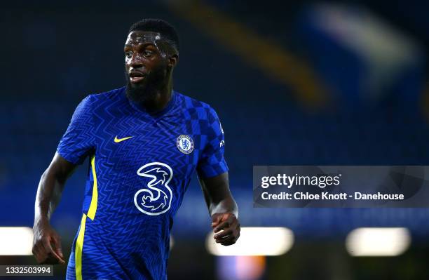 Tiemoue Bakayoko of Chelsea during the Pre Season Friendly between Chelsea and Tottenham Hotspur at Stamford Bridge on August 04, 2021 in London,...