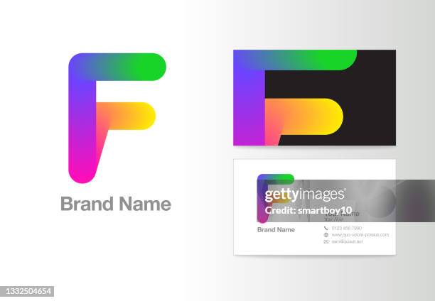 buchstabe f symbol design oder corporate identity - f stock-grafiken, -clipart, -cartoons und -symbole