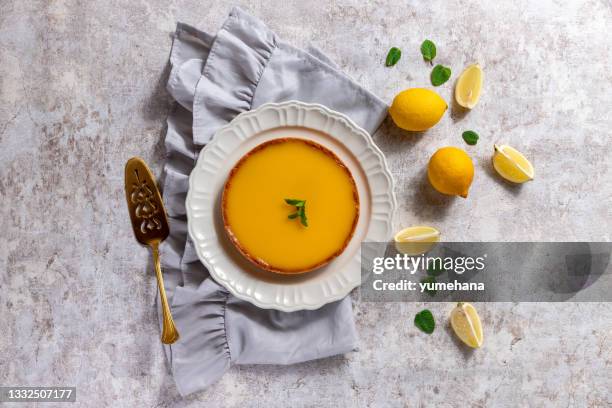 lemon tart - lemon slice stock pictures, royalty-free photos & images