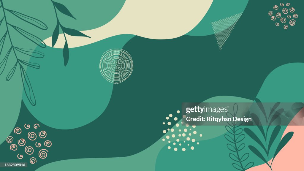Simple abstract organic background. Can be use for wall decoration, postcard, poster, brochure, social media posts, mobile apps, banners design and web/internet ads