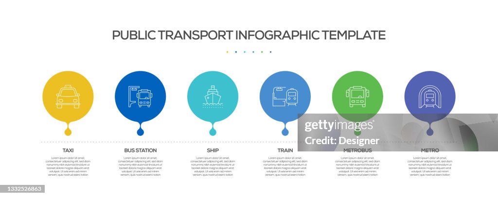 Public Transport Related Process Infographic Template Process Timeline ...