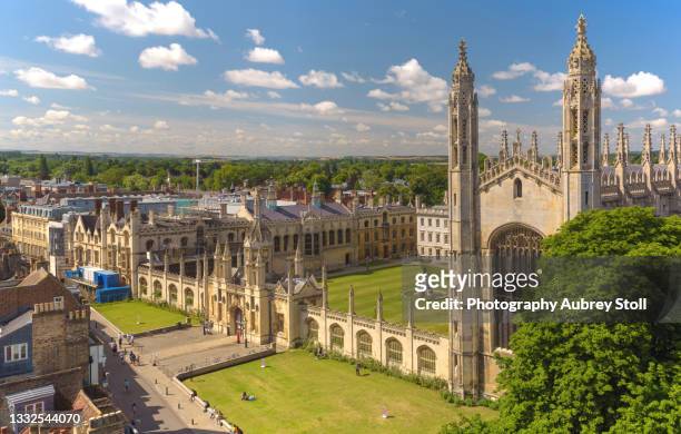 king's college seen from the great st mary's - cambridge england stock-fotos und bilder