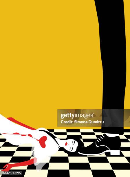 a girl dying from rejected love - jaloezie negatieve emotie stockfoto's en -beelden