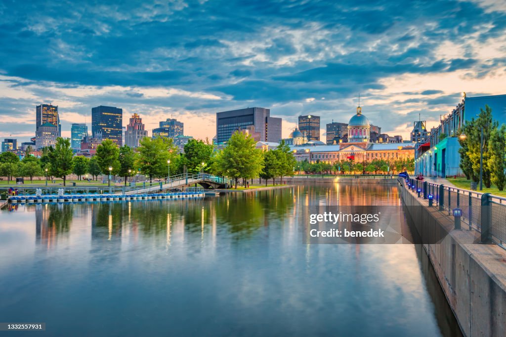 Skyline Downtown Montreal Kanada