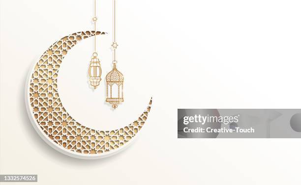 elegance islamische feierkarte - eid ul fitr stock-grafiken, -clipart, -cartoons und -symbole