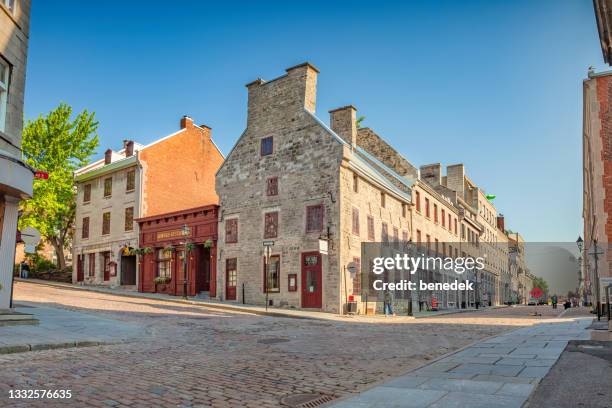 old town montreal canada - vieux montréal stock pictures, royalty-free photos & images