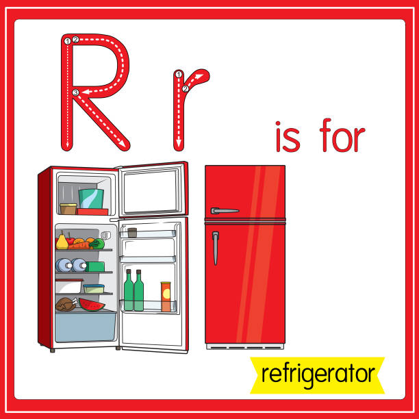 Refrigerator Letter R 289 Child Opening Letter High Res Illustrations - Getty Images