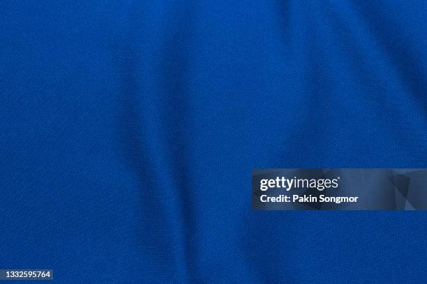 blue fabric cloth polyester texture and textile background. - textile stock pictures, royalty-free photos & images