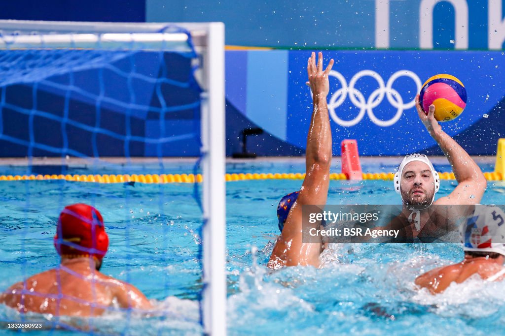 Serbia v Spain - Tokyo 2020 Olympic Waterpolo Tournament men's Semi Final