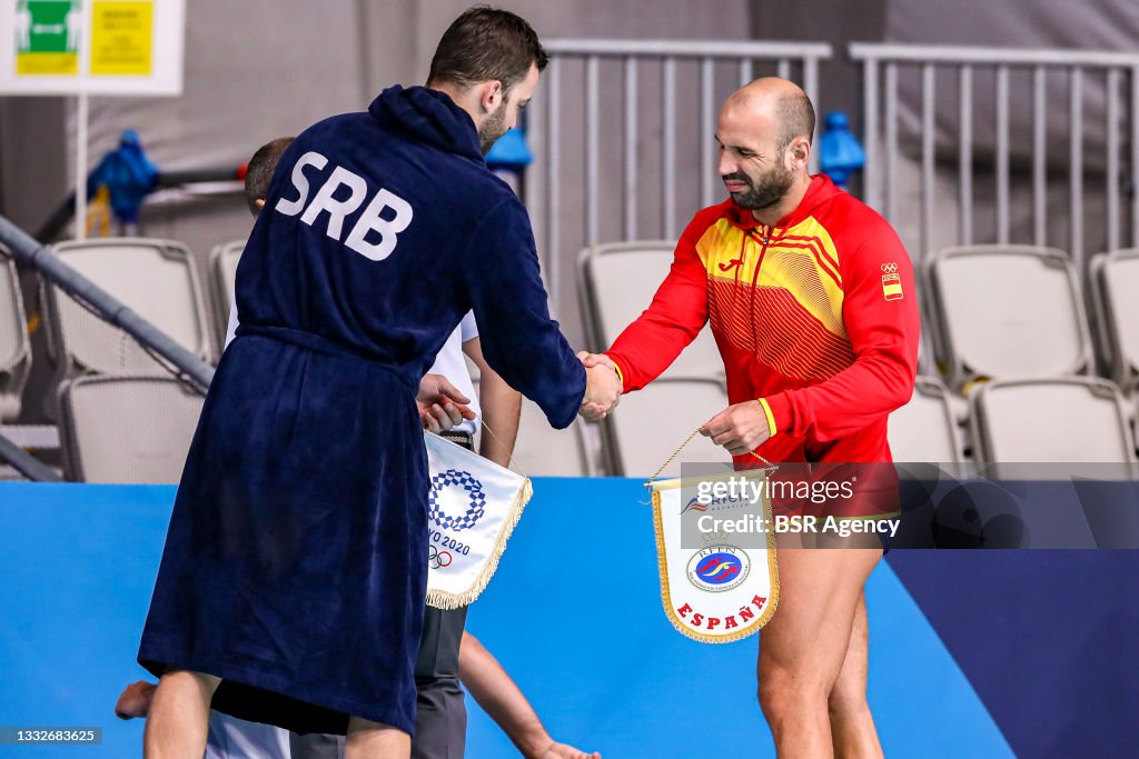Serbia v Spain - Tokyo 2020 Olympic Waterpolo Tournament men's Semi Final