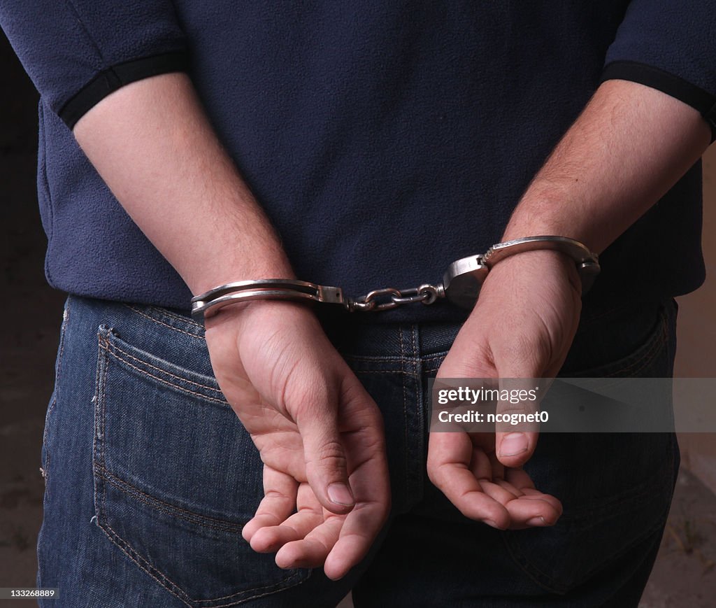 Criminal Handcuffed by the Police