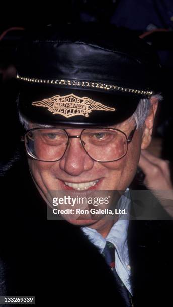 Actor Larry Hagman attends the opening of Harley Davidson Cafe on October 19, 1993 in New York City.