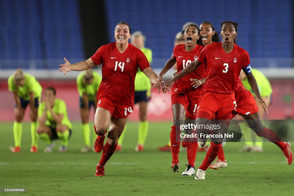 Canada v Sweden: Gold Medal Match Women's Football - Olympics: Day 14
