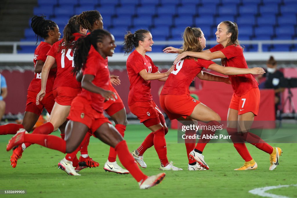 Canada v Sweden: Gold Medal Match Women's Football - Olympics: Day 14