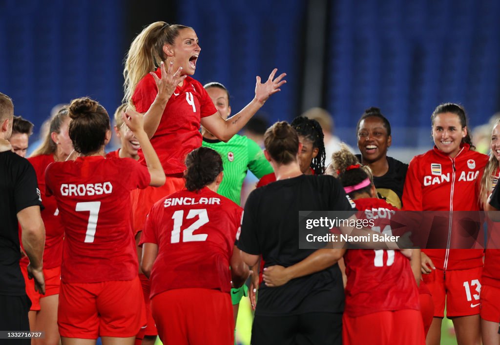 Canada v Sweden: Gold Medal Match Women's Football - Olympics: Day 14