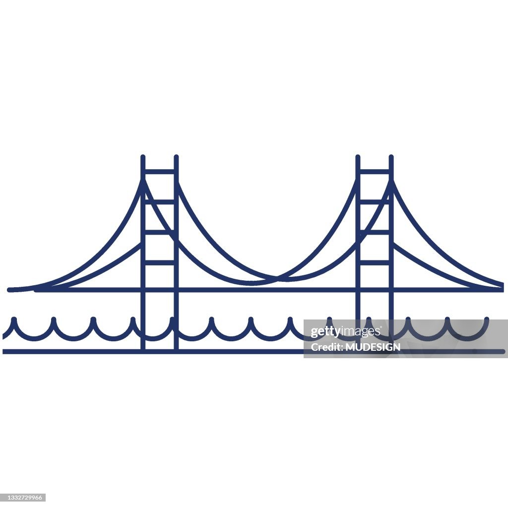 Famous landmark the Bosphorus bridge in Istanbul