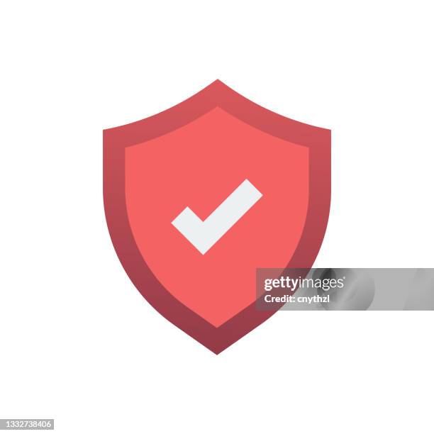 guarantee flat icon. flat design vector illustration - flat design stock illustrations