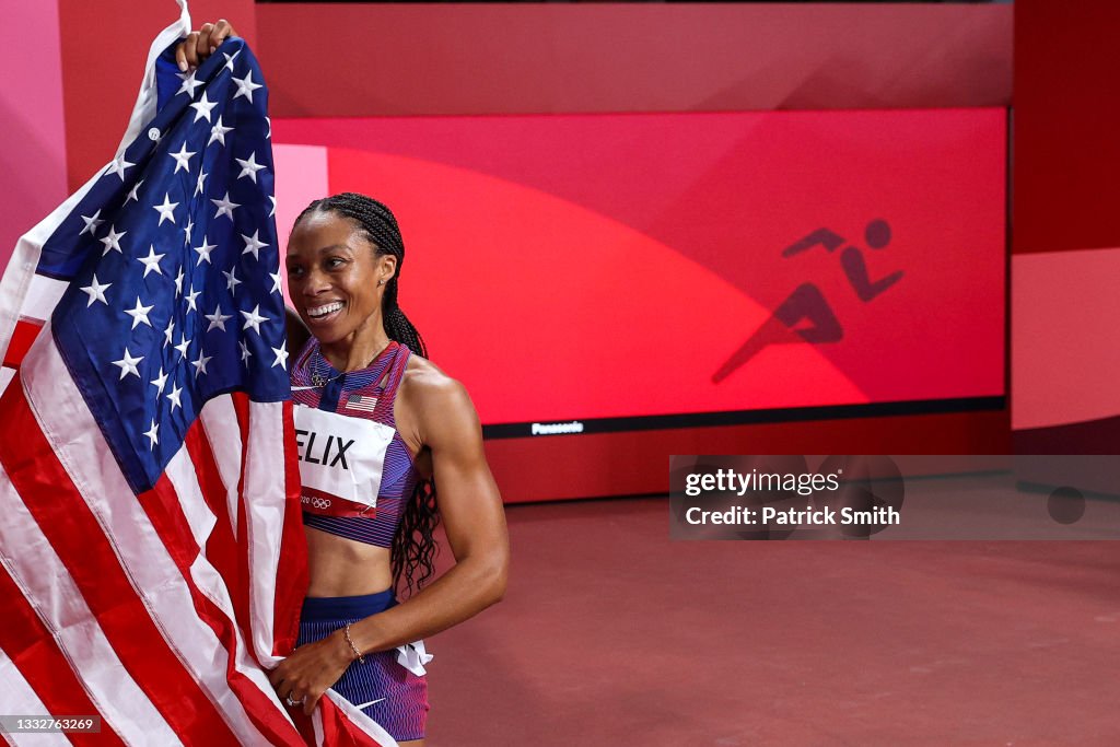 Usa Olympics Track And Field Number Bronze Medalist Allyson