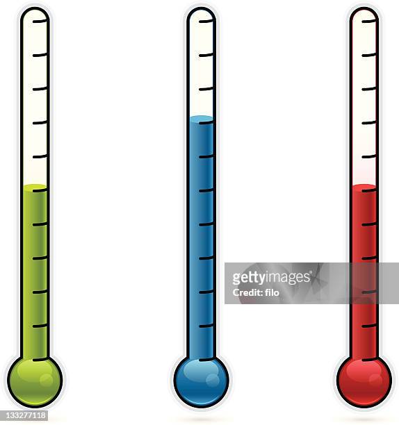 thermometers - thermometer goal stock illustrations