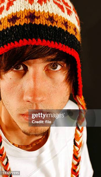 serious young man - emo guy stock pictures, royalty-free photos & images
