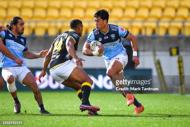 Tamati Tua of Northland Taniwha during the round one Bunnings NPC match between Wellington and Northland at Sky Stadium, on August 07 in Wellington,...