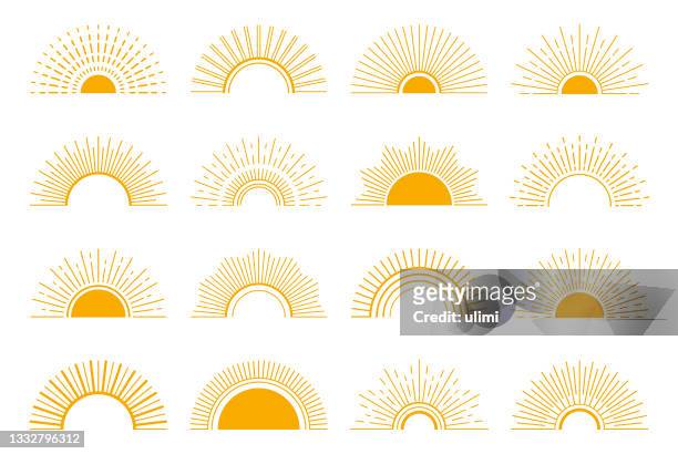 sun - sunbeam stock illustrations