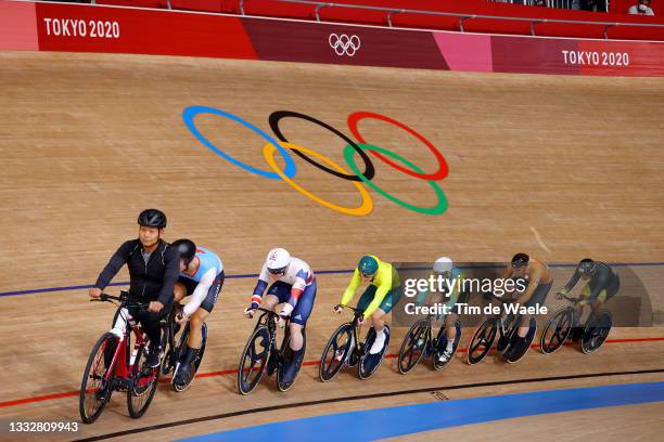 Hugo Barrette of Team Canada, Jack Carlin of Team Great Britain, Matthew Richardson of Team Australia, Sergey Ponomaryov of Team Kazakhstan, Matthijs...