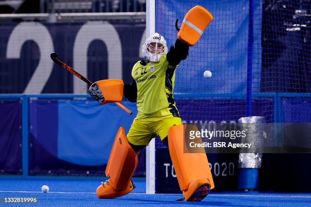 Goalkeeper Josine Koning of the Netherlands during the Tokyo 2020 Olympic Womens Hockey Tournament Gold Medal match between Netherlands and Argentina...